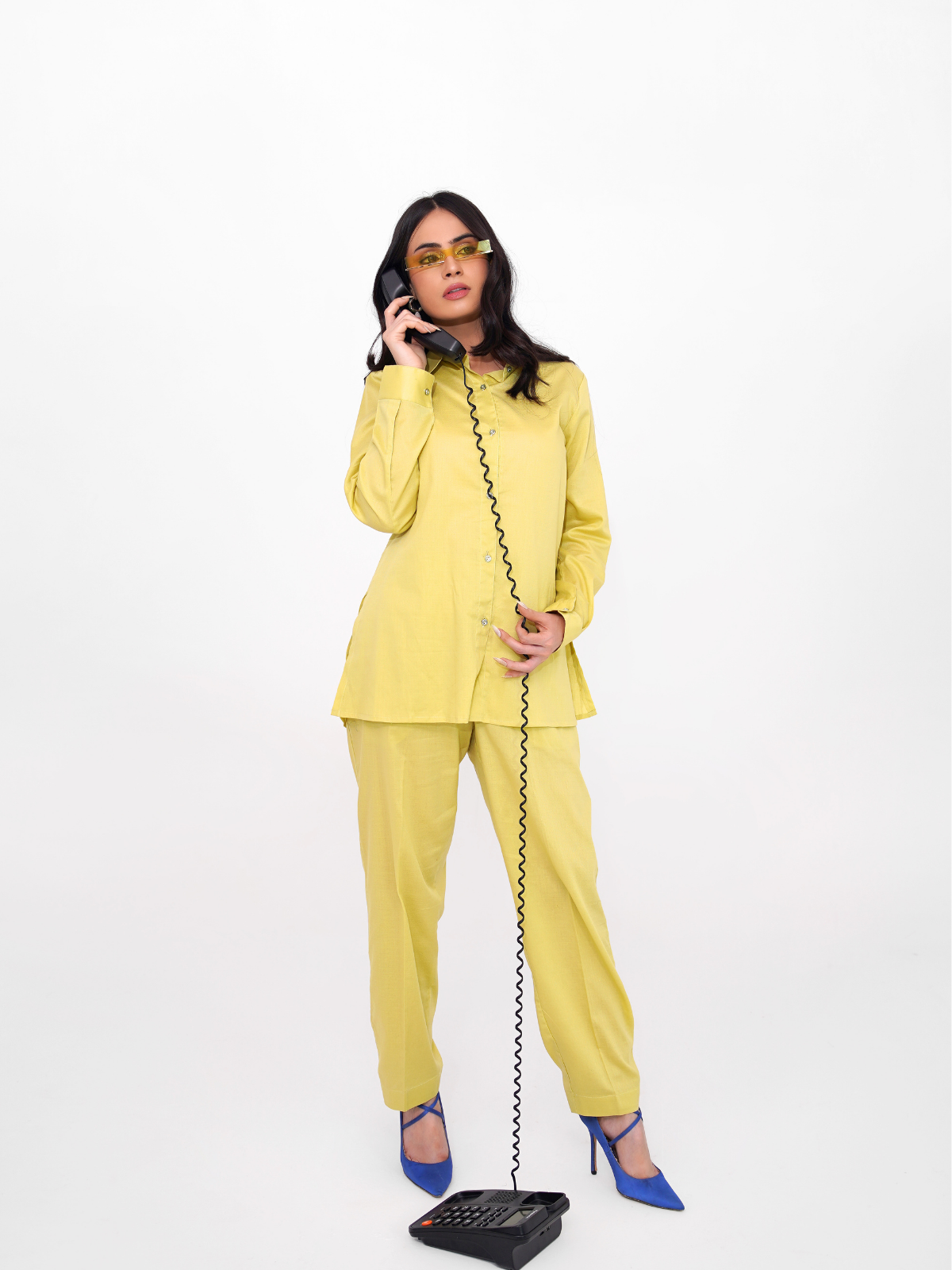 Lime Shift 2 Piece Work Set