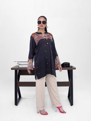 Midnight Regal 2 Piece Silk Set